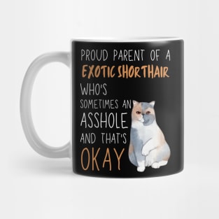 Proud Parents of Exotic Shorthair Pet Cat Mug